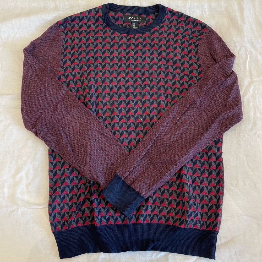 21 Men 100% Cotton Crewneck Sweater L